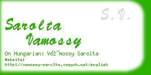 sarolta vamossy business card